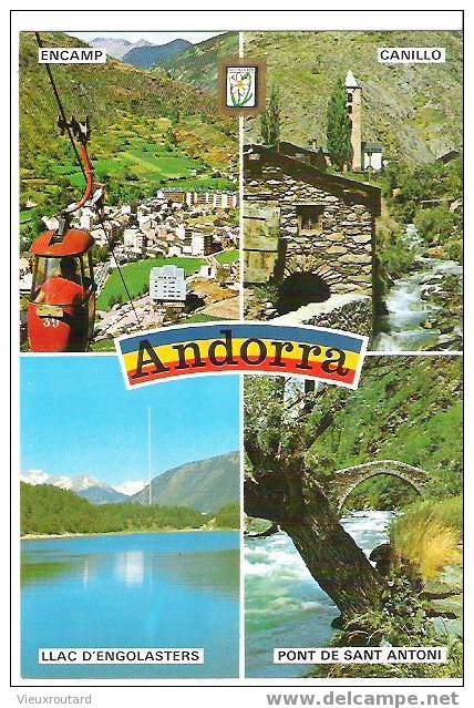 CPSM .ANDORRE .VALLS D´ANDORRA DIFFERENTS ASPECTS - Andorra
