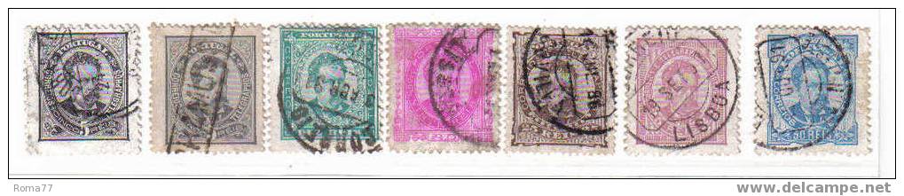 PA175A - PORTOGALLO , Serie 55/61 (manca Il N. 55) Dent 11 1/2. - Used Stamps