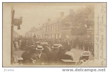 60 - GRANDVILLIERS - Carte Photo Du Festival De Musique De Granvilliers 13 Juin 1909 - Grandvilliers