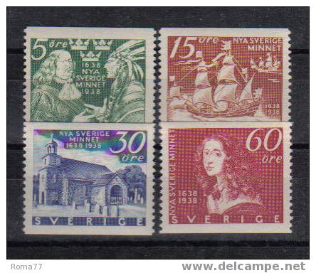 PA221 - SVEZIA 1938, Serie 249/253 Priva Del N. 251  *** - Nuevos