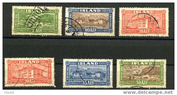 Island Mi. N° 114/18 Gestempelt 1925; Ansichten Von Island Kpl. Plus 1 Marke, Michelwert 17 €uro - Sonstige & Ohne Zuordnung
