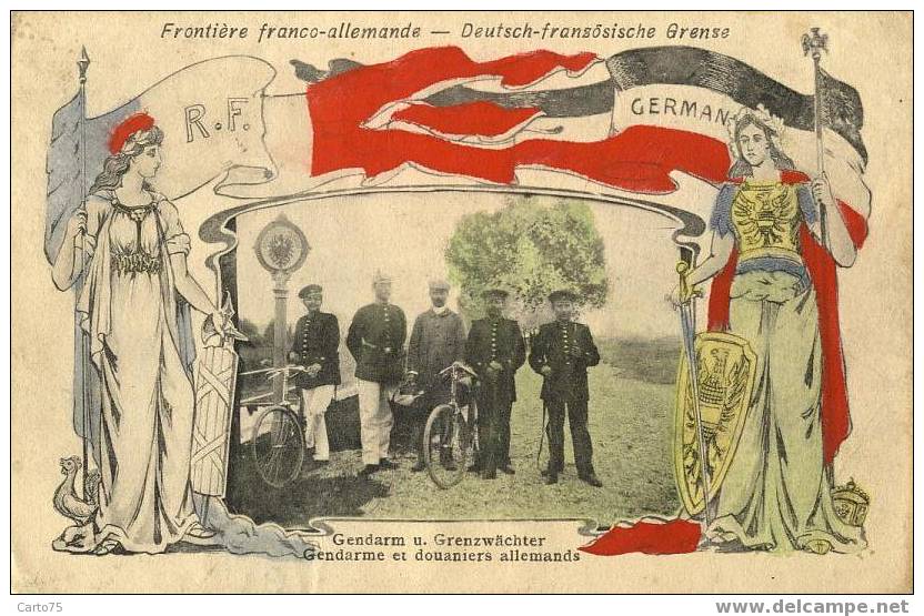 MILITARIA - Frontière Franco-Allemande - Gendarmes Et Douaniers Allemands - Dogana