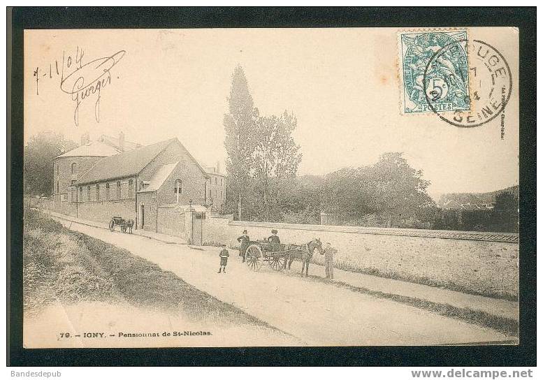 Igny - Le Pensionnat De Saint Nicolas ( Animée La Photo Choisy Le Roi N°79 Dos Précurseur ) - Igny