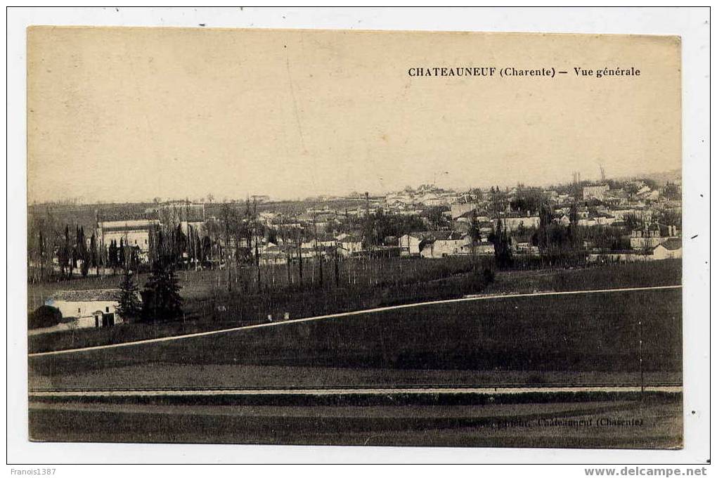 L1 - CHATEAUNEUF - Vue Générale (1909) - Chateauneuf Sur Charente