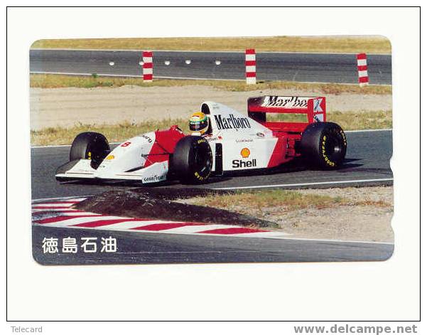 Télécarte AYRTON SENNA (4) Formula 1 Voiture Auto Car Racing Phonecard Japon - Coches