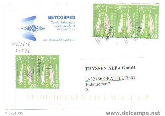 Ungarn / Hungary - Umschlag Echt Gelaufen / Cover Used (I685) - Brieven En Documenten