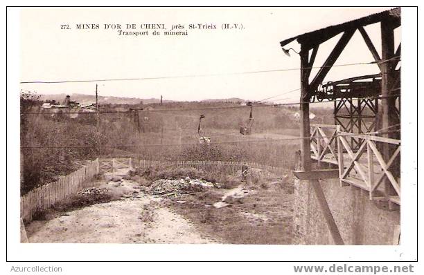 MINES D´OR DE CHENI .TRANSPORT DU MINERAI - Saint Yrieix La Perche