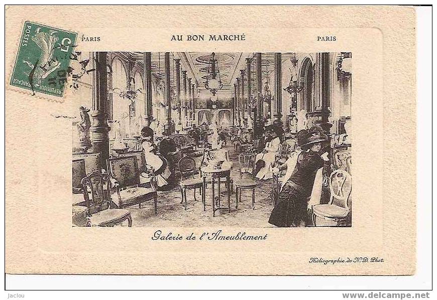 PARIS AU BON MARCHE GALERIE DE L'AMEUBLEMENT REF3663 - Magasins