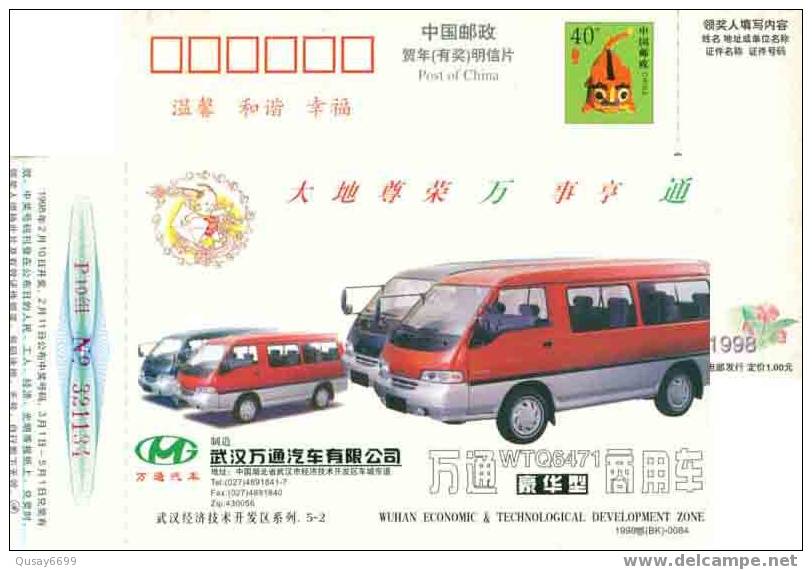 China,postal Stationery , Transport, Busses - Bus