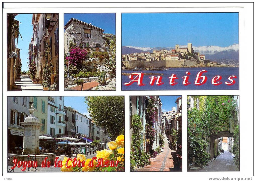 ANTIBES - Carte 6 Vues - Antibes - Oude Stad