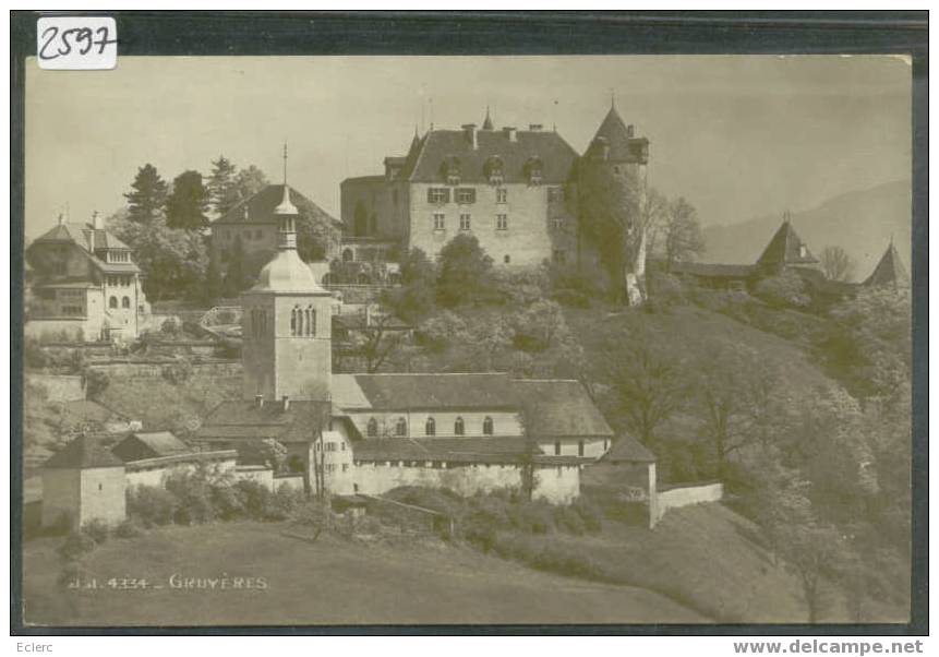 GRUYERES - TB  ( PETIT PLI D'ANGLE ) - Gruyères