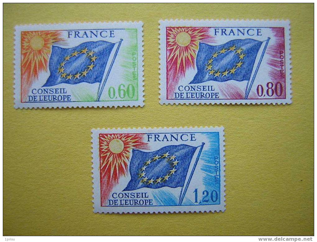 FRANCE : CONSEIL DE L'EUROPE N° 46/48  NEUFS** - Ungebraucht