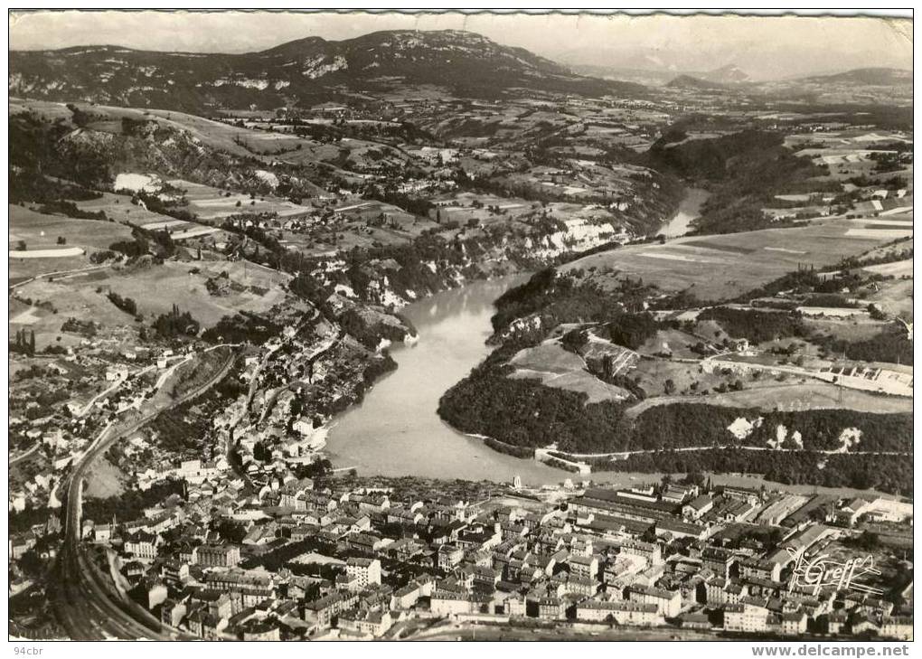 Cpsm Gf (01)   BELLEGARDE VUE GENERALE PRISE D AVION - Bellegarde-sur-Valserine