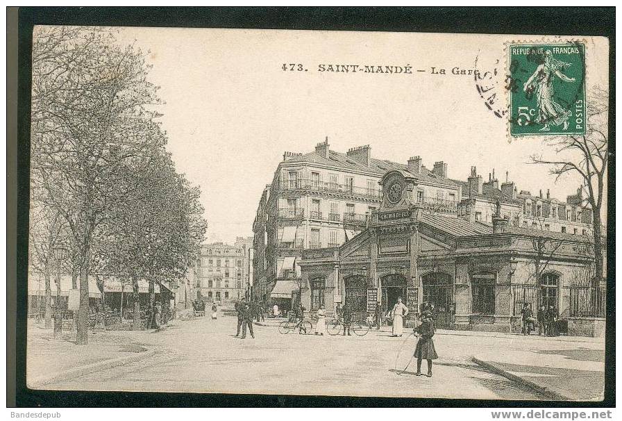 Saint Mandé ( 94 ) -  La Gare ( Animée Enfant Et Cerceau  N°473) - Saint Mande