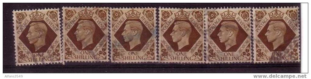 Yvert 222 (6 Ex)    (1937-47) - Used Stamps