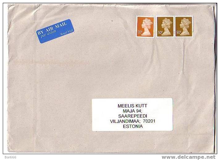 GOOD Postal Cover GREAT BRITAIN To ESTONIA 2007 - Nice Stamped: Elisabeth II (56) - Lettres & Documents