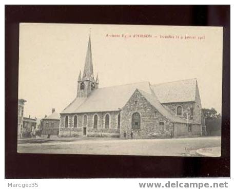 18252 Ancienne église D' Hirson Incendiée Le 9 Janv.1906 édit.leclabart  Belle Carte - Hirson