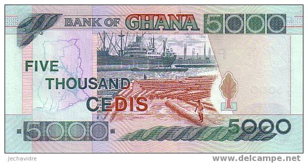 GHANA   5 000 Cedis  Daté Du 04-08-2006   Pick 34     ***** BILLET  NEUF ***** - Ghana