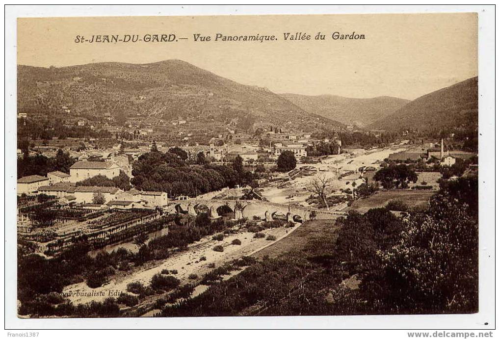 L1 - SAINT-JEAN-du-GARD - Vue Panoramique - Vallée Du Gardon (1926) - Saint-Jean-du-Gard