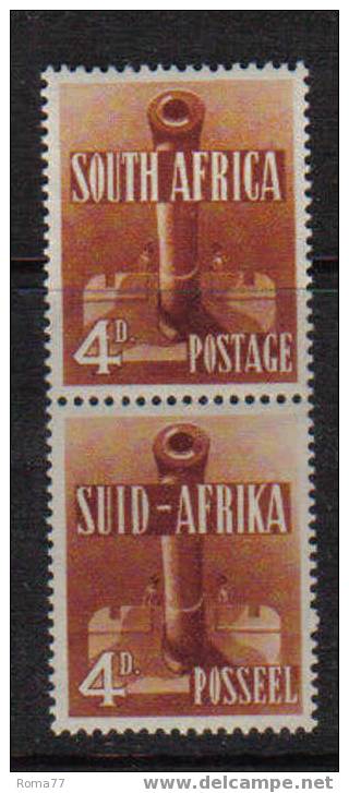PB60B - SUD AFRICA , N. 122a COPPIA VERTICALE *** - Other & Unclassified