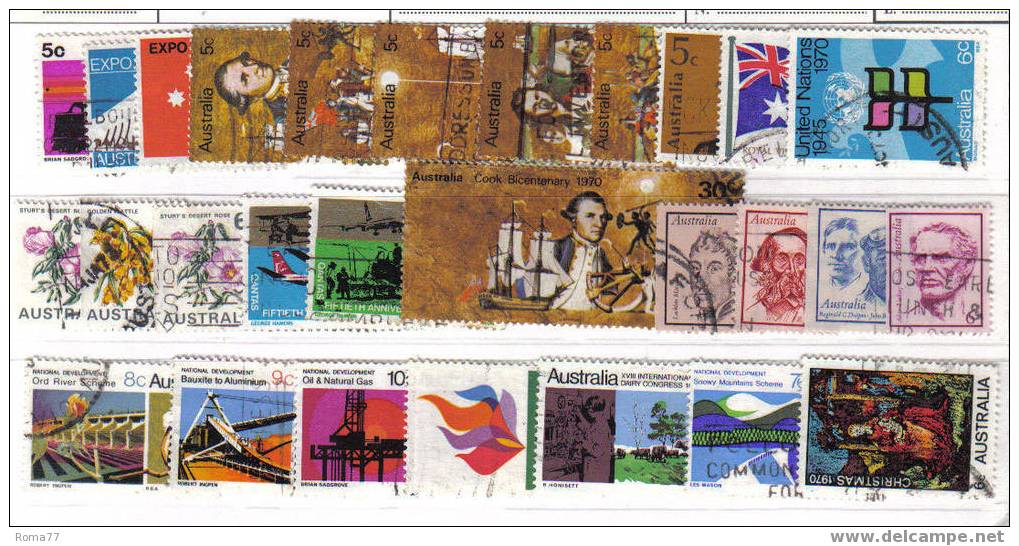 PB62 - AUSTRALIA ,   1970  Year Used - Annate Complete