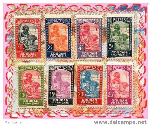 Soudan  1931  N 60 / 67 = 8 Val.  Neuf XX Et X :  Peuhl Au Marché - Unused Stamps