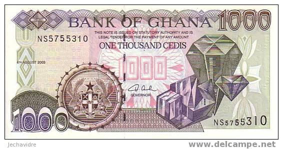 GHANA   1 000 Cedis  Daté Du 04-08-2003   Pick 32d     ***** BILLET  NEUF ***** - Ghana
