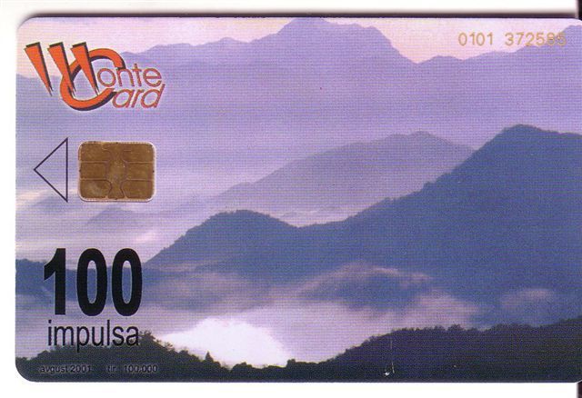 SUNSET - MOUNTAINS ... Montenegro Old Rare Chip Card * Paysage Landscape Mountain Montagne Crna Gora - Montenegro