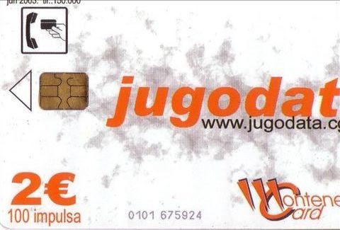 JUGODATA ... Montenegro Old Rare Chip Card * Compaq Computers Computer * Crna Gora - Sonstige – Europa