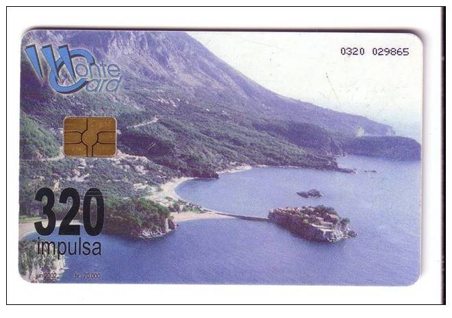 SVETI STEFAN (Budva) - Montenegro 320. Units Old Rare Chip Card * Landscape Paysage Beach Sea Sunset Crna Gora - Other - Europe