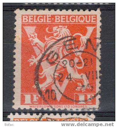 680a OB BELGIQUE  "lion Héraldique" - Gebruikt