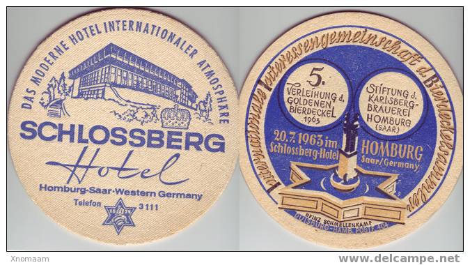 Sous Bocks - Schlossberg - Das Moderne Hotel - 1963 -   Biere Bier Beer - Portavasos