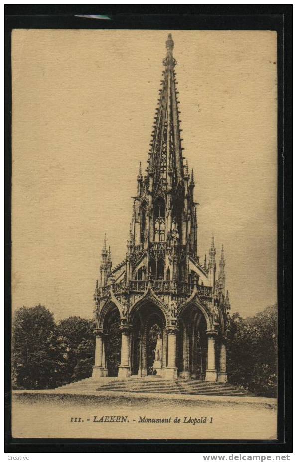 MONUMENT DE LÉOPOLD I  1924 Laeken - Laeken