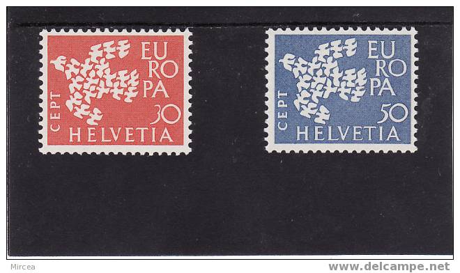 Suisse  Yv.no.682/3 Neufs** - 1961