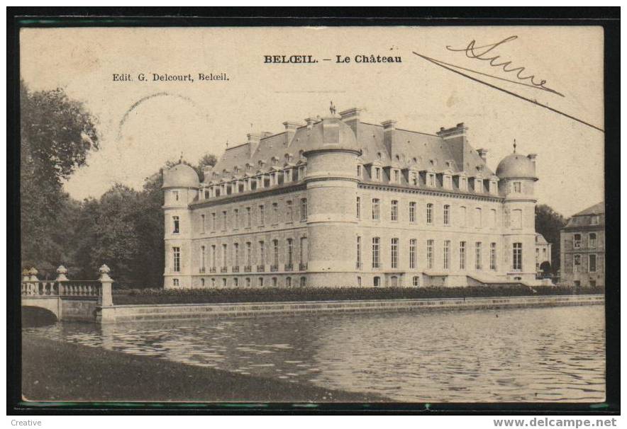 VUE GÉNÉRALE DU CHATEAU *Obliterer 1903 BELOEIL Ed G Delcourt - Beloeil