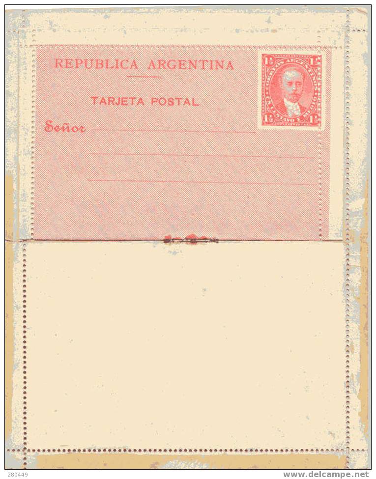 Postal Starionary Old Argentina 7 With Reply - Postwaardestukken