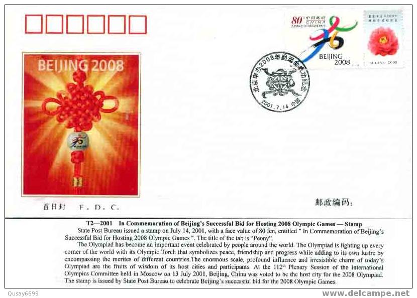 Beijing 2008 Olympic Games,Beijing For Hosting 2008 Olympic Games - Ete 2008: Pékin