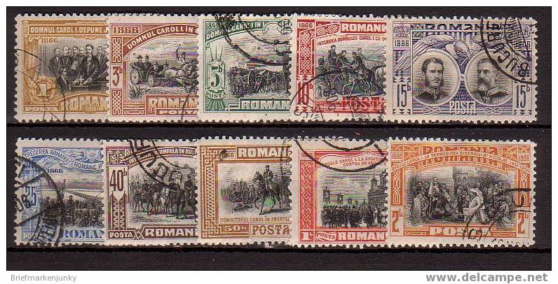 1577) Rumänien Mi.Nr. 187-196 Gestempelt - Used Stamps