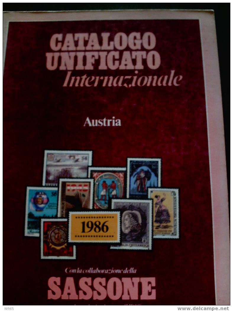 CATALOGO UNIFICATO AUSTRIA ANNO 1986 - Österreich