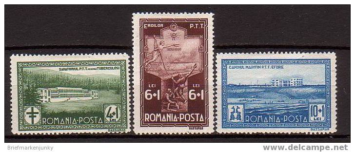 1583) Rumänien Mi.Nr. 446-448 Ungebraucht * - Unused Stamps