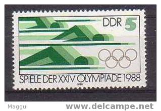 DDR     N°  2796  * *  Jo 1988  Natation - Zwemmen