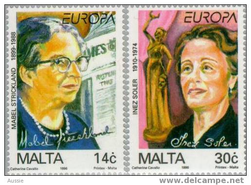 CEPT 1996 Malte Malta Yvertn° 958-59 *** MNH - 1996