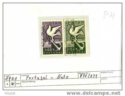 PORTUGAL  Mi.N° 878/79  1960,  10 Jahre Nordatlantikpakt (NATO. Gestempelt, - Used Stamps