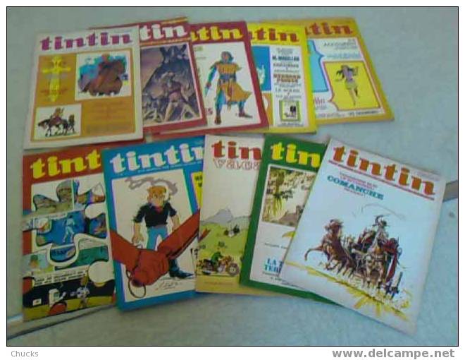 Lot 10 Journaux Tintin N°1187 1214 1216 1218 1220 1224 1226 1229 1235 1236 - Tintin