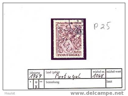PORTUGAL  Mi.N° 1068  1969, 30. Jan. 500. Geburtstag Von Pedro Álvares Cabral Gestempelt - Used Stamps