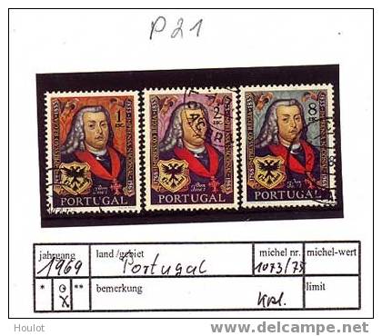 PORTUGAL  Mi.N° 1073/75; 1969, 14. Mai. 200 Jahre Portugiesische Staatsdruckerei Gestempelt - Usado