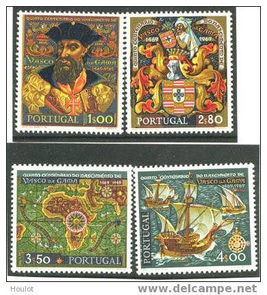 PORTUGAL  Mi.N° 1088/91 ** Kpl. Satz Zum 500. Todestag Von Vasco Da Gama  Michelwert 10,00 €uro - Nuevos