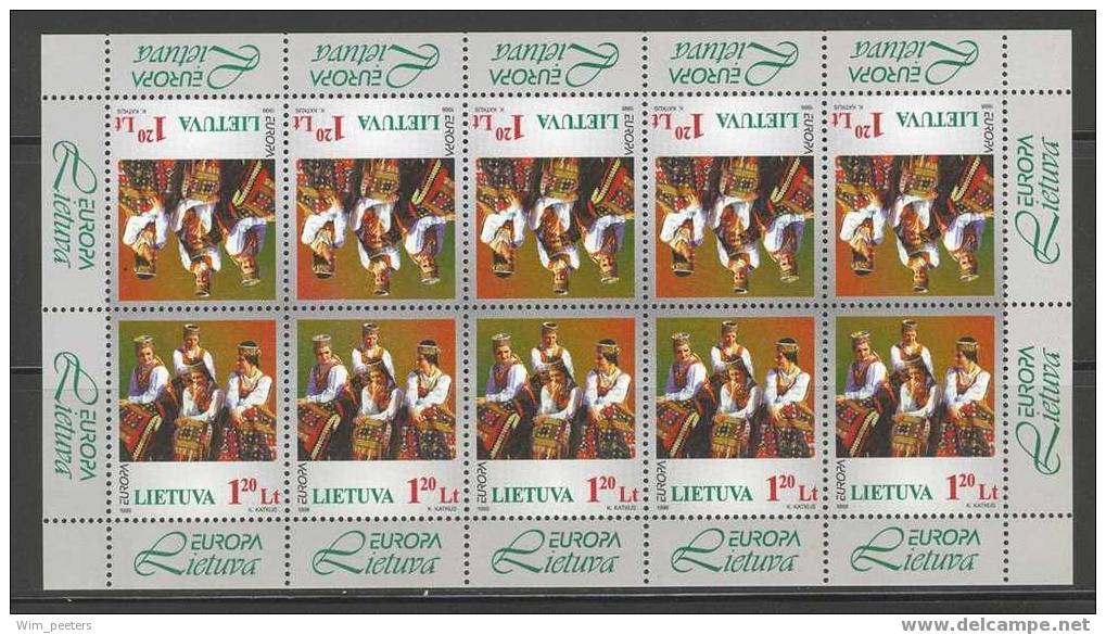 Europa CEPT 1998: Litouwen / Litauen / Lituanie / Lithuania - Complete Sheet ** - 1998