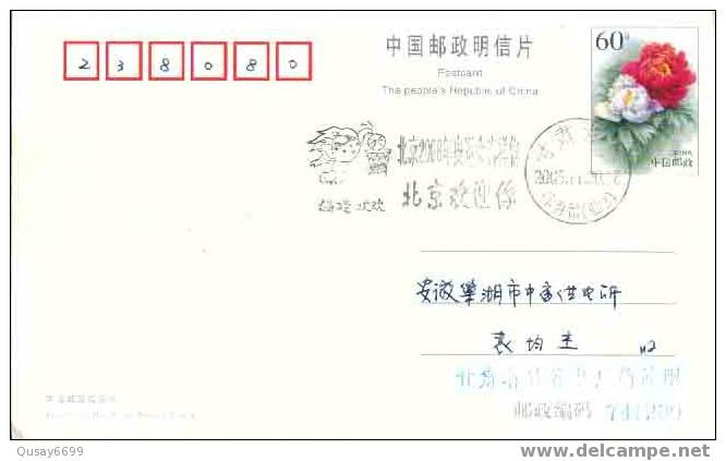 Beijing 2008 Olympic Games´ Postmark, The Mascots Of The Games Of The XXIX Olympiad--basketball - Estate 2008: Pechino
