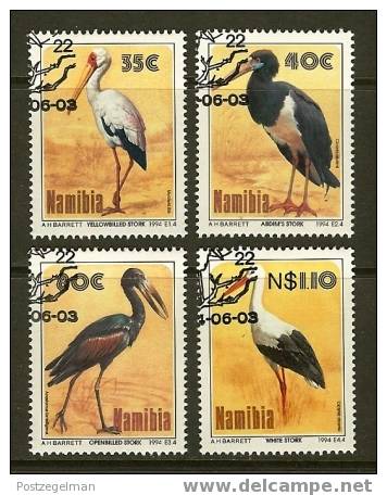 NAMIBIA 1994 CTO Stamp(s) Birds 776-779 #7190 - Cranes And Other Gruiformes